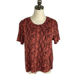 Socialite Snake Print Top